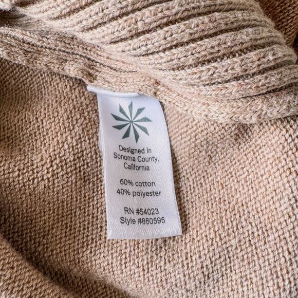 Athleta,  Zuni Camel/Beige Knit Cowl Neck Tunic Sweater dress, Women's X-Small - Picture 6 of 9